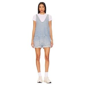 WE THE FREE High Roller Shortall in Bright Eyes Blue 
Free People Size Small
